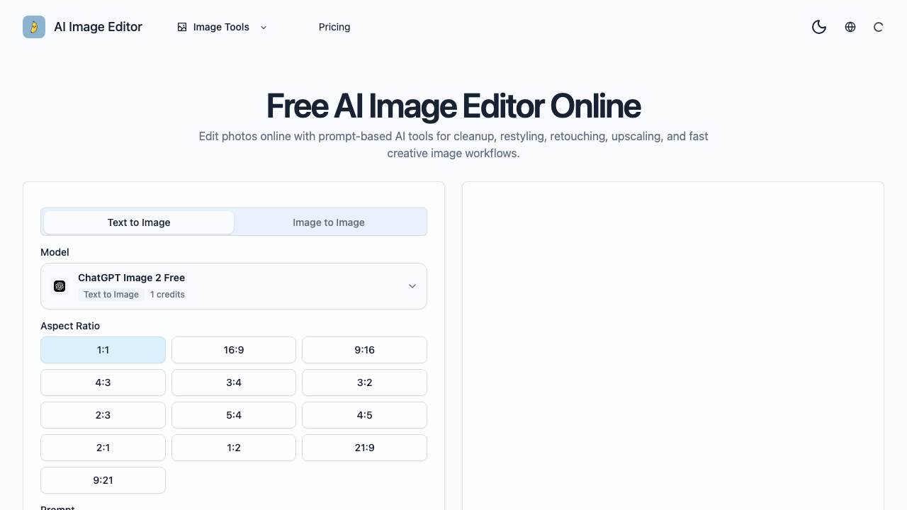 AI Image Editor 项目封面