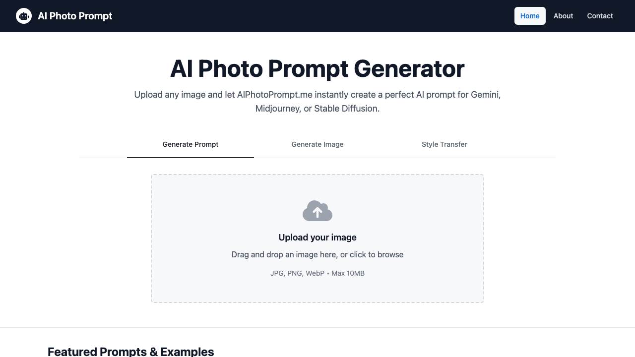 AI Photo Prompt 项目封面