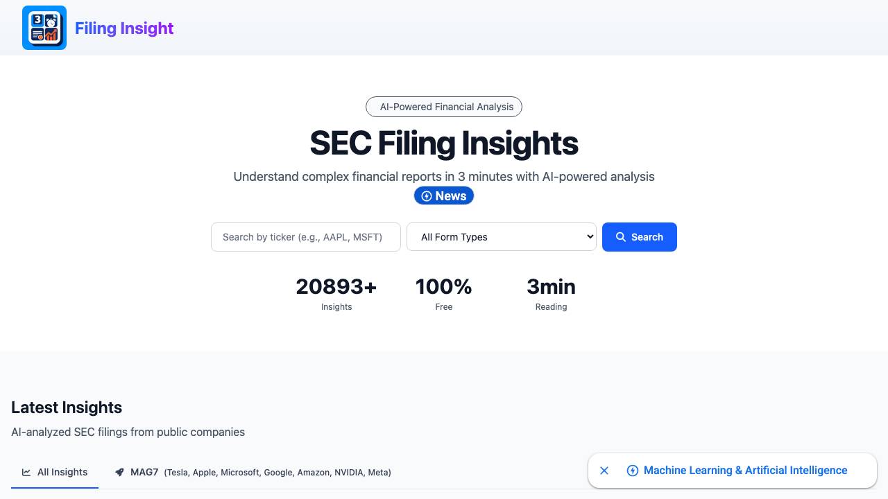 FilingInsight 项目封面