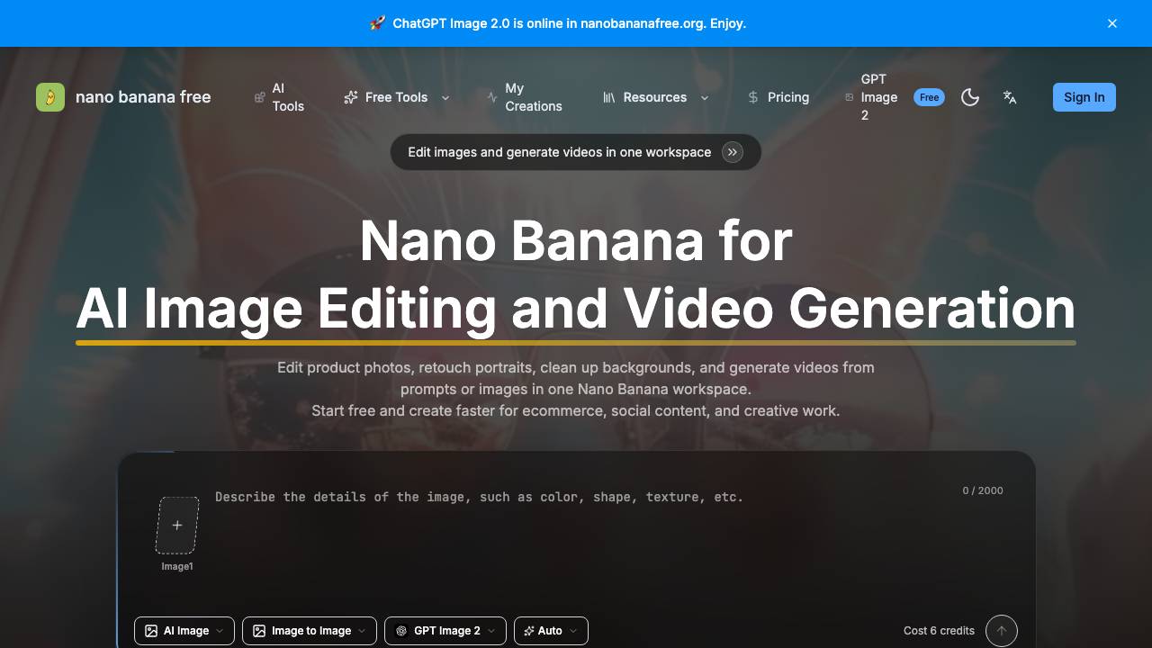 Nano Banana Free 项目封面