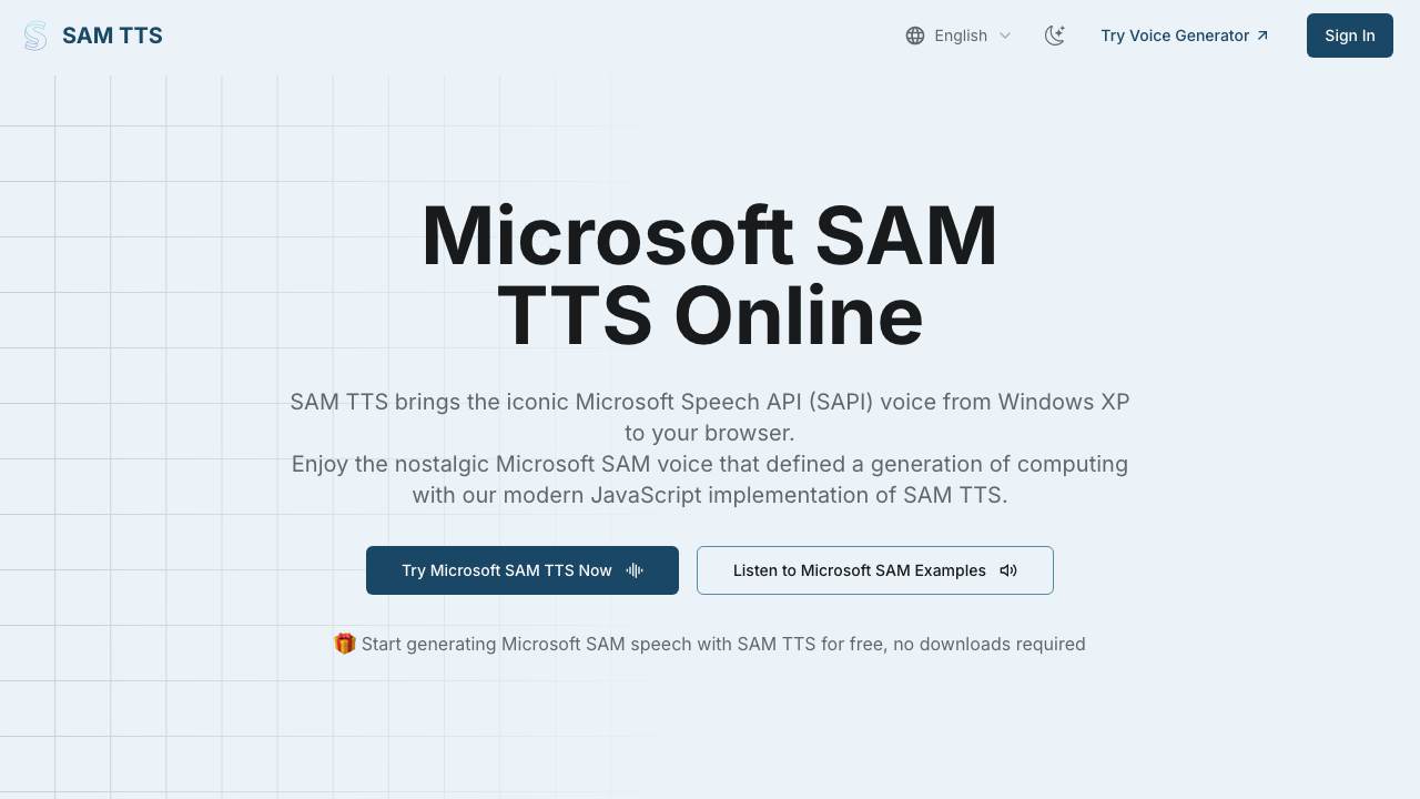 SAM TTS 项目封面