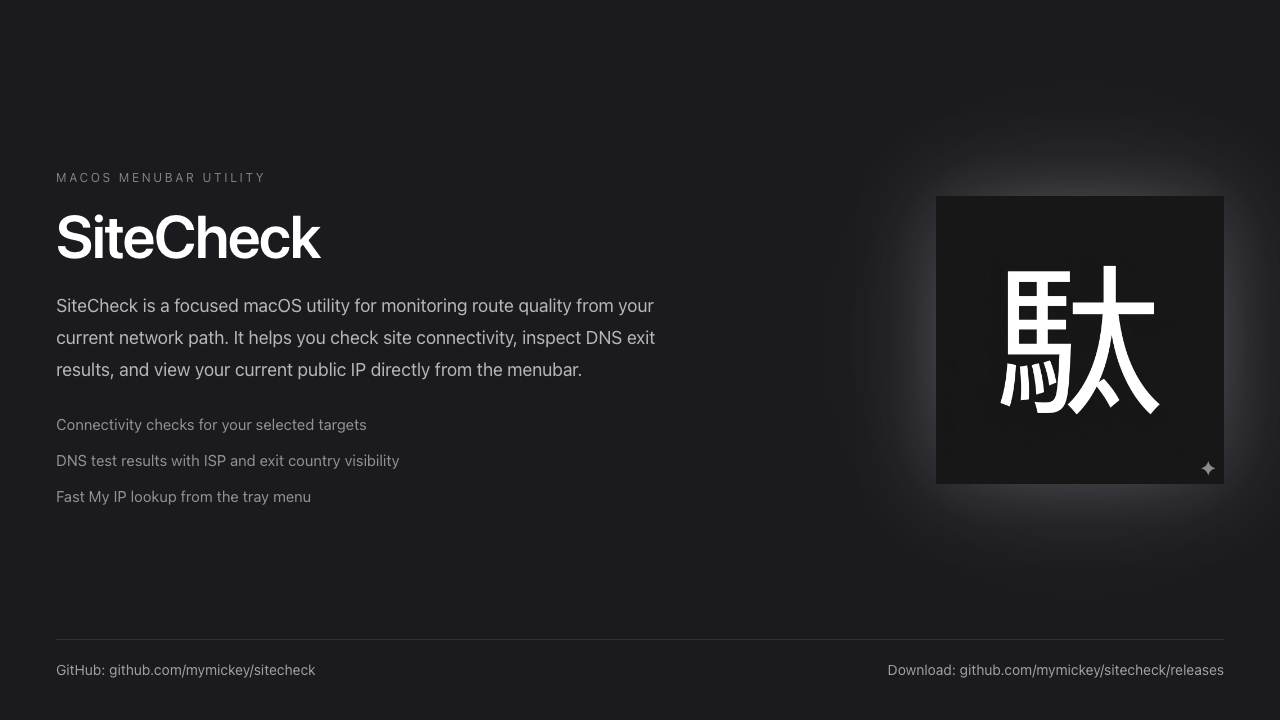 SiteCheck 项目封面